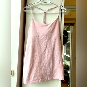 Lululemon Power Y tank in pig pink